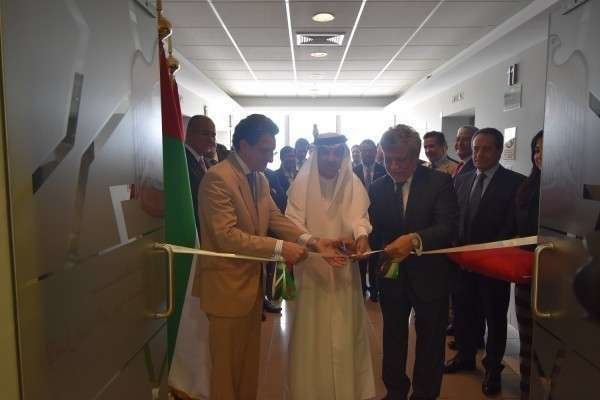 Un momento de la inauguración de la Embajada de EAU en Perú.