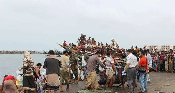 El puerto de Hodeidah en el noroeste de Yemen.