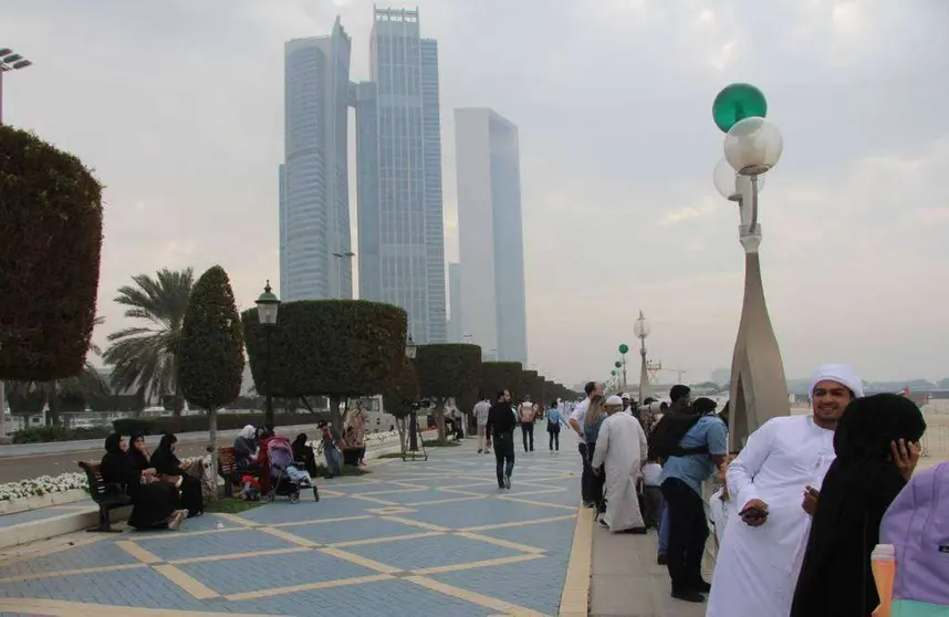 La Corniche de Abu Dhabi, capital de Emiratos Árabes Unidos. (EL CORREO)