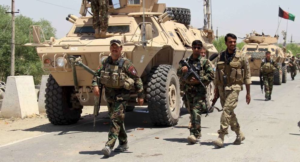 Militares afganos.
