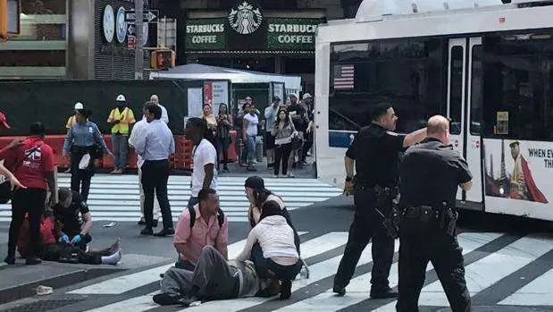 En la imagen de Reuters la zona donde ha ocurrido el atropello.