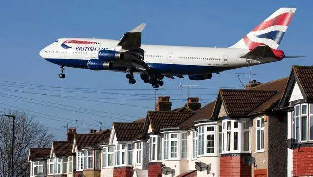 Un avión de British Airways en el Reino Unido.