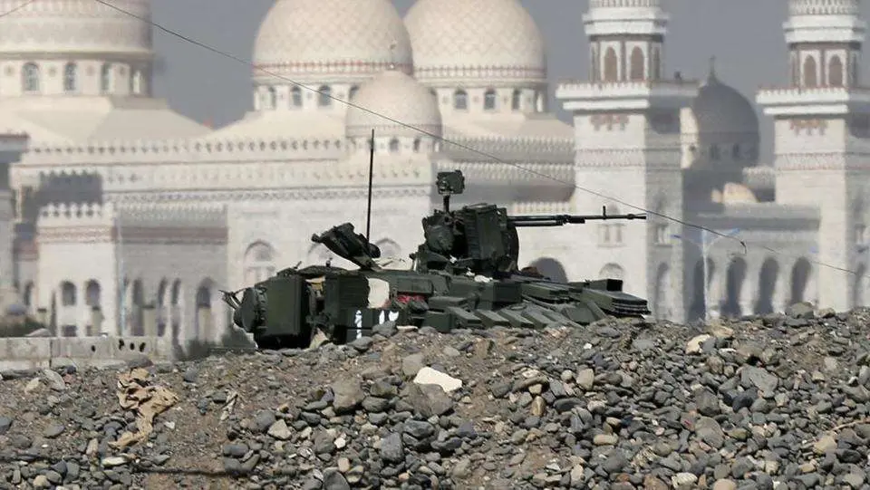 El palacio presidencial de Taiz en Yemen.