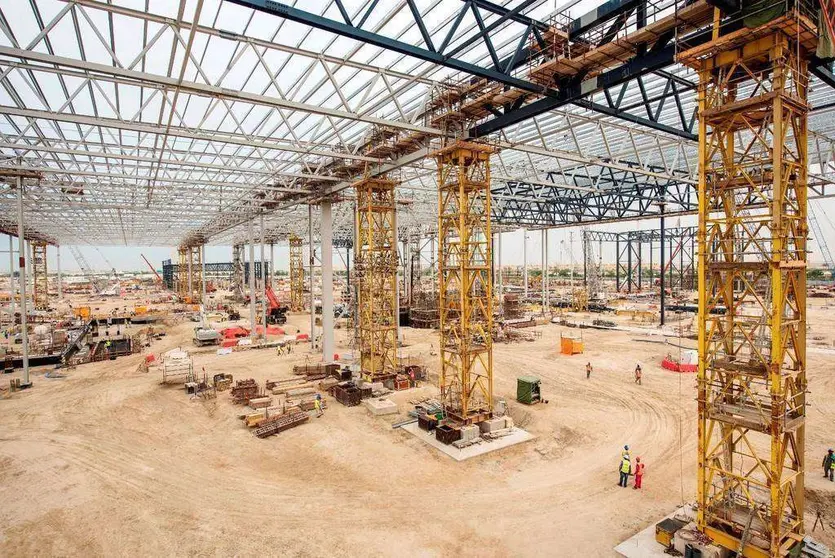 Las obras de construcción del paque temático de Warner Bros en Yas Island marchan a buen ritmo.