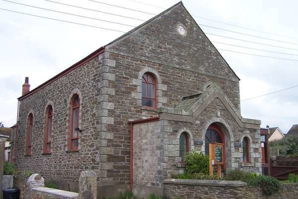 Imagen de una capilla Metodista en Cornwall. 
