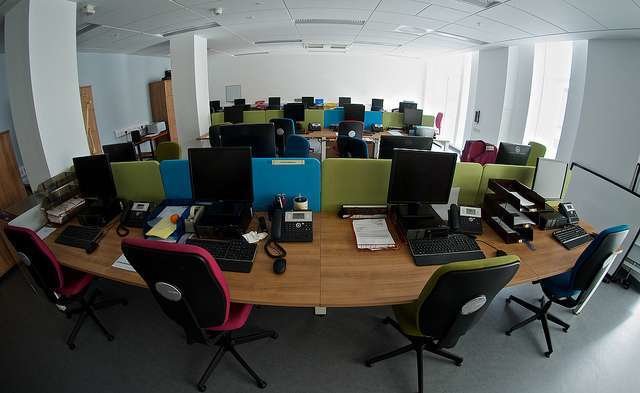 Una oficina vacía. (Rum Bocolic Ape, Flickr)