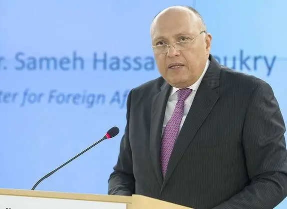 Sameh Shoukry, ministro de Asuntos Exteriores de Egipto.