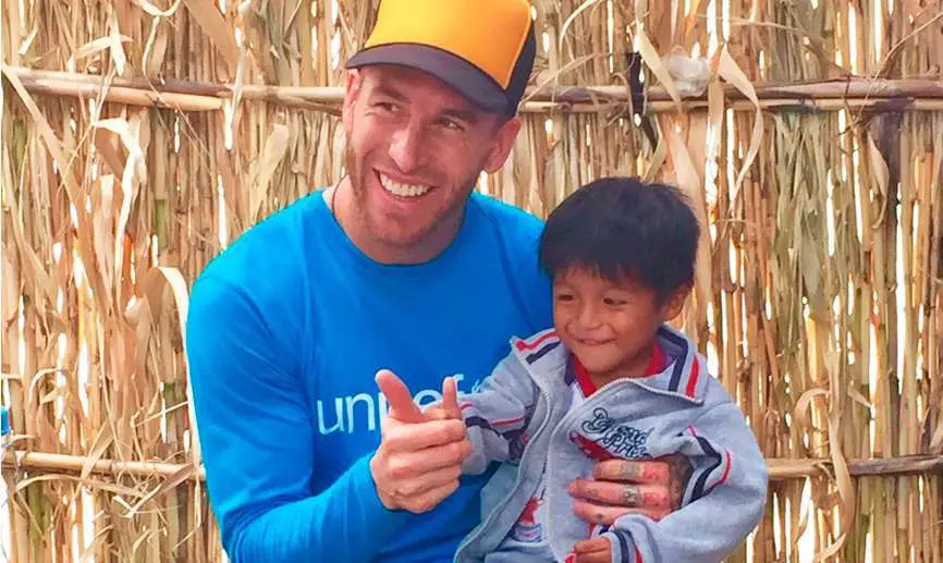 Sergio Ramos es embajador de UNICEF.