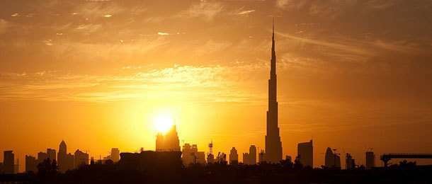 Vista del centro del emirato de Dubai.