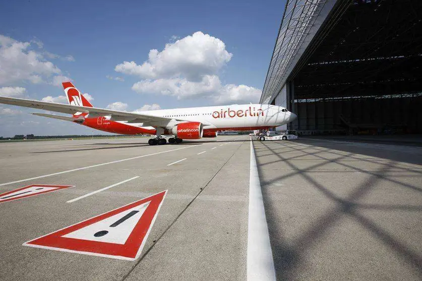 Un avión de la aerolínea alemana Air Berlin. (Facebook)