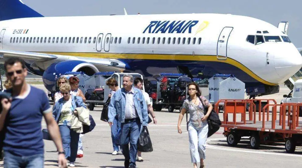 Pasajeros de un vuelo de Ryanair. (AENA)