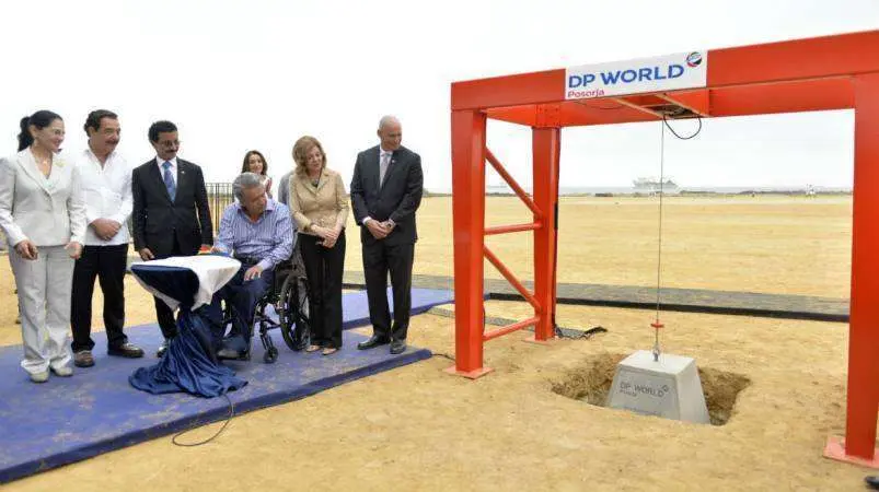 Un momento de la ceremonia de inauguración del nuevo puerto en Ecuador