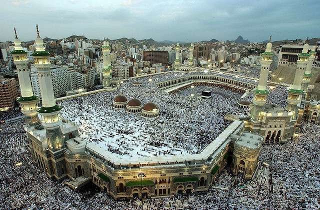 Fieles en La Meca durante una celebración del Haj. (Meng, Flickr)
