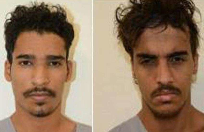 Las autoridades saudíes difundieron las fotos de los dos detenidos yemeníes.