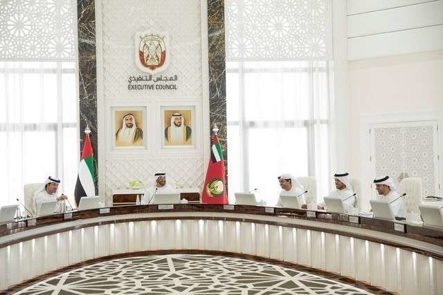 El jeque Mohammed bin Zayed preside una reunión del Consejo Ejecutivo de Abu Dhabi. (Crown Prince Court Abu Dhabi)
