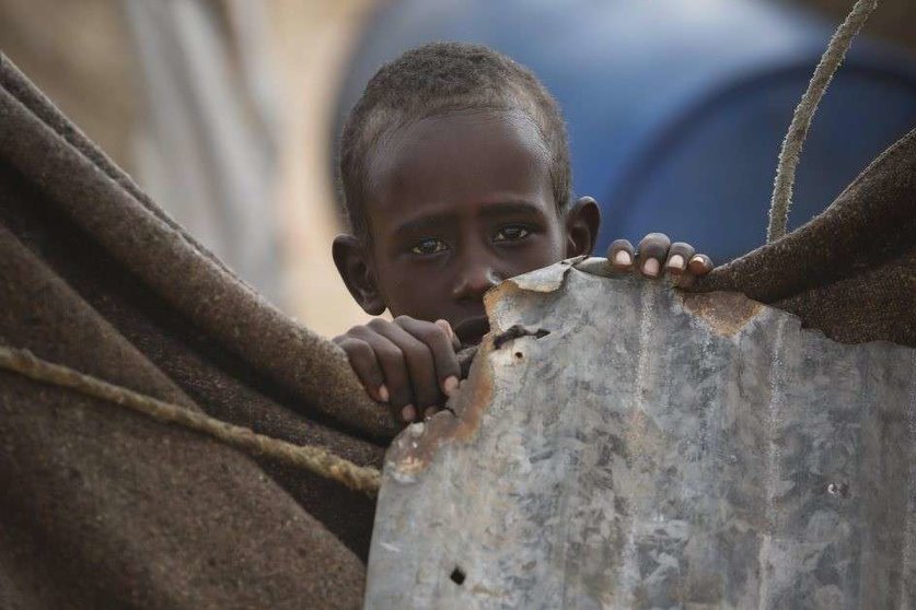 En la imagen de EFE, un niño en un campamento de refugiados en Somalia.