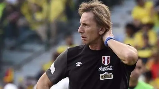 El actual entrenador de la Selección de Fútbol de Perú, Ricardo Gareca.