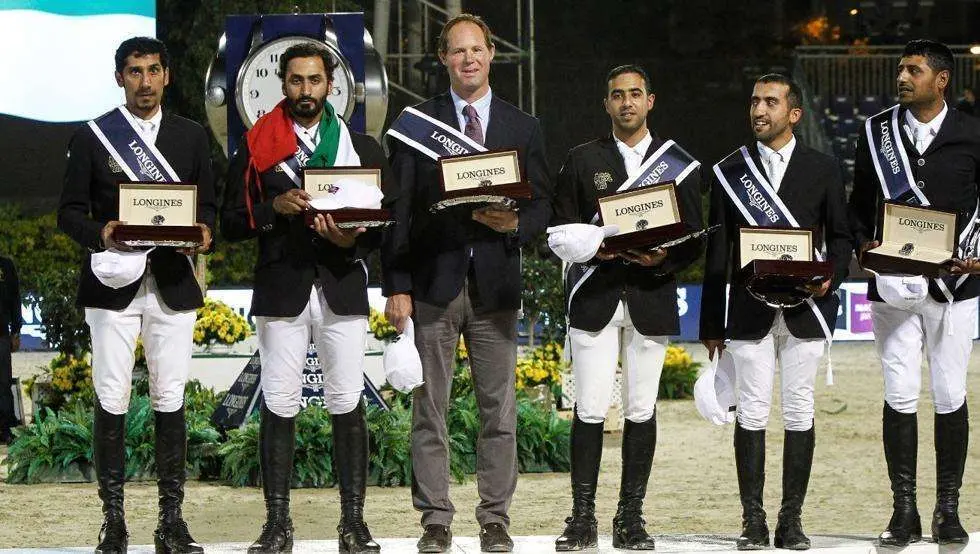 El equipo ecuestre de EAU fue ganador en Barcelona.