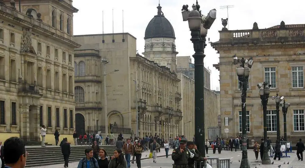 Centro de Bogotá, capital de Colombia.