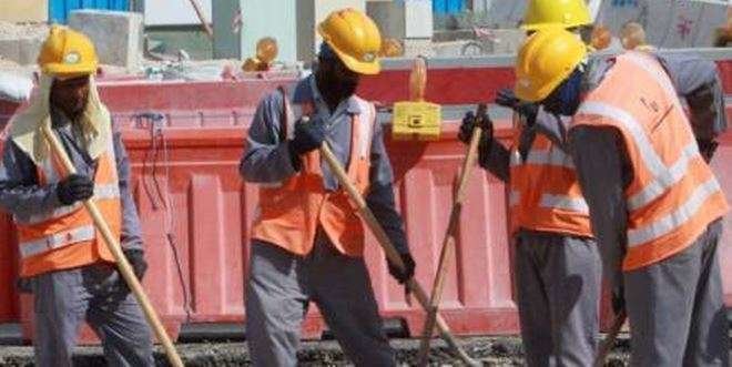 Una imagen de trabajadores expatriados en Qatar.