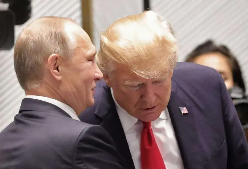 Trump y Putin, durante un encuento. (Fuente externa)