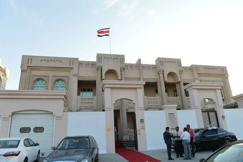 Sede de la embajada de Costa Rica en Abu Dhabi. (Manaf K. Abbas)