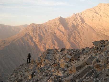 Una vista de las montañas de Ras Al Khaimah.