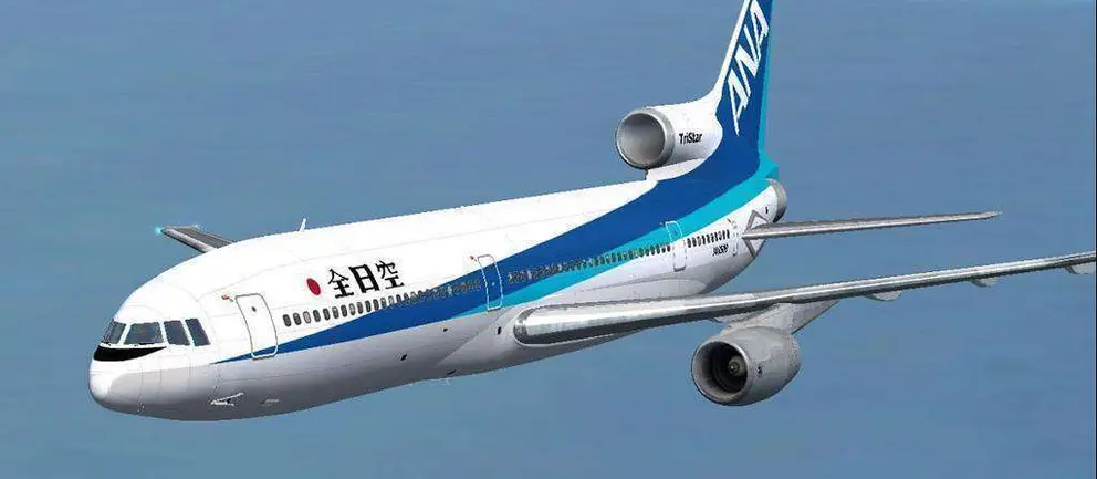 Una avión de la aerolínea japonesa ANA.