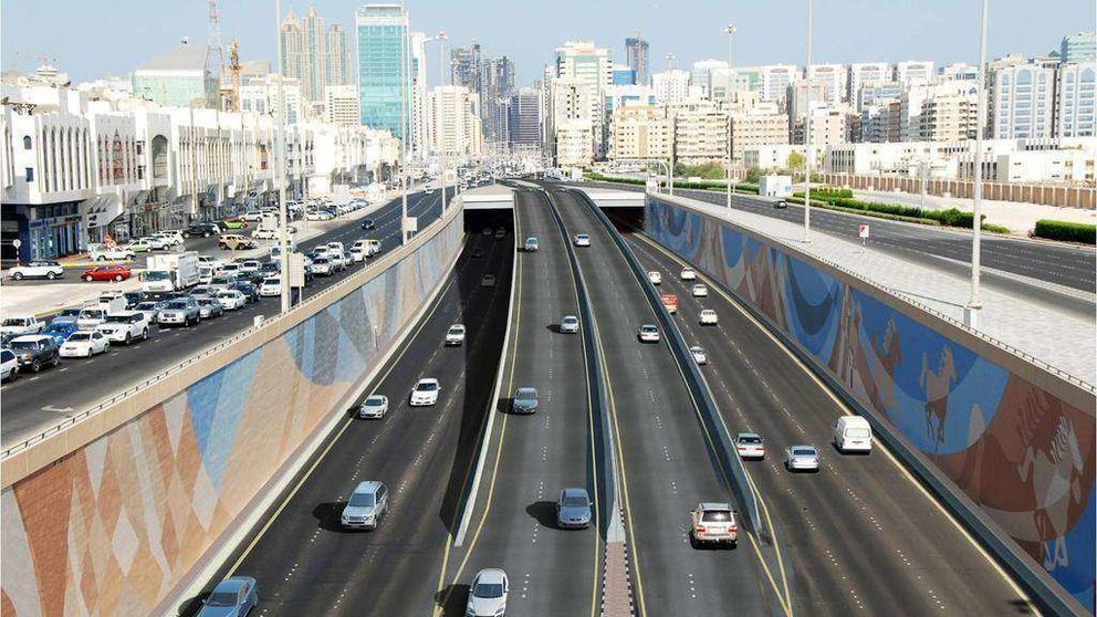 El túnel Sheikh Zayed de Abu Dhabi.