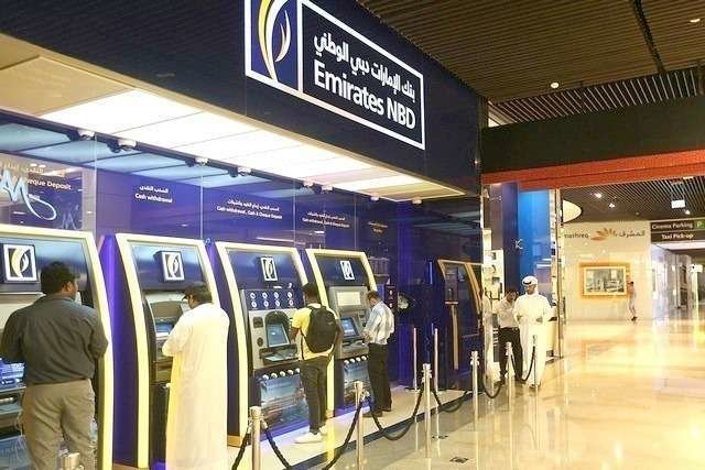 Una oficina del banco Emirates NBD.