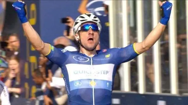 Elia Viviani ganador del Dubai Tour 2018.