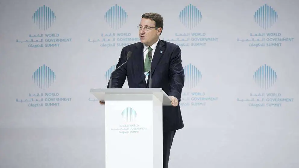 Achim Steiner durante su intervención en la Cumbre Mundial del Gobierno. (Cedida)