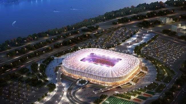El estadio Rostov de Moscú dónde jugará México frente a Alemania.