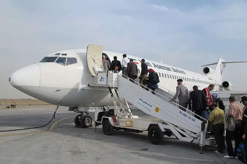 Un avión de la aerolínea iraní Aseman.