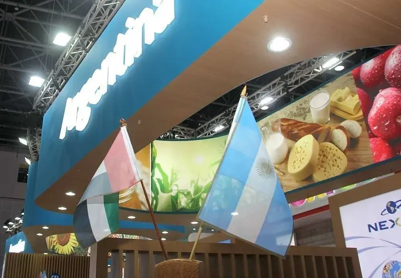 Pabellón de Argentina en Gulfood 2018. (EL CORREO)