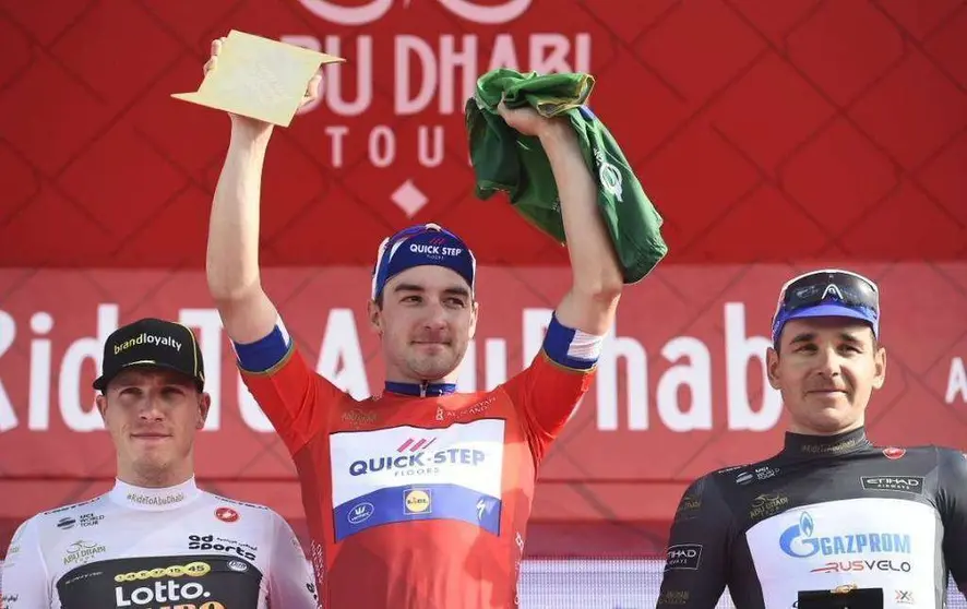 El podio de este jueves en el Abu Dhabi Tour fue cien por cien alemán.