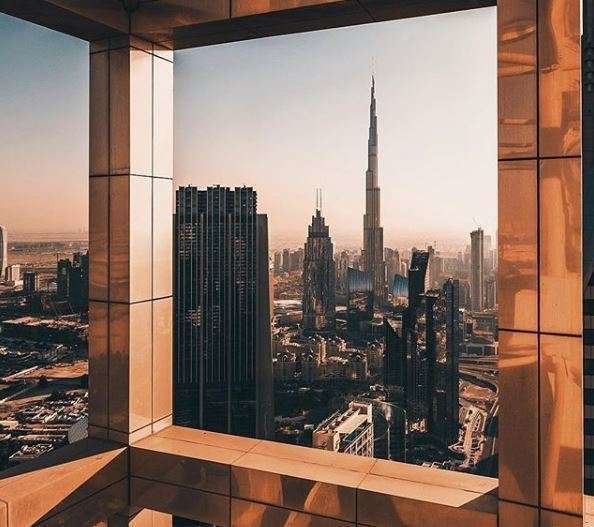 Preciosas vistas de Dubai desde la terraza del hotel Gevora. (Instagram)