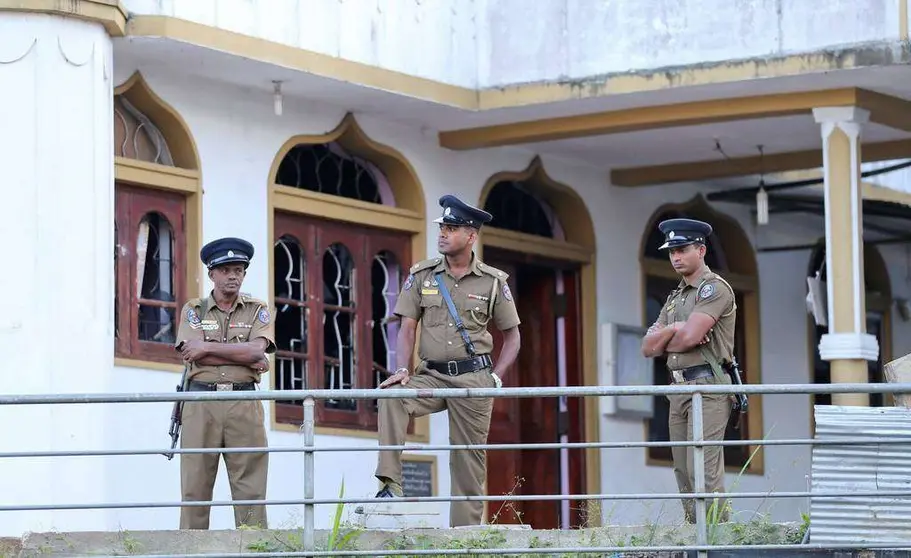 Policía de Sri Lanka.