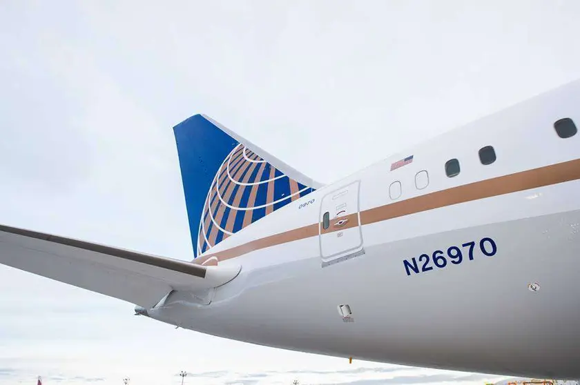 Un avión de United Airlines.