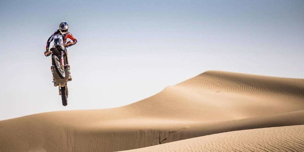 Una imagen del Abu Dhabi Desert Challenge.