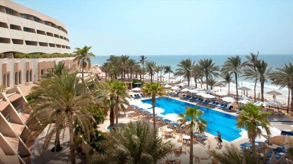Perspectiva del hotel Barceló en Sharjah.