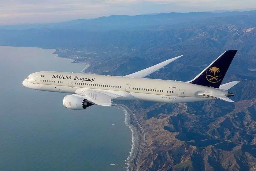 Un avión de la aerolínea Nacional Saudí.