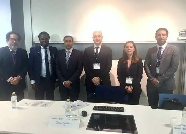 María Rubert, junto al resto de participantes en el Panel de África y Asia, en la Conferencia Internacional de Arbitraje desarrollada por la Universidad Loyola en Sevilla. (Cedida)