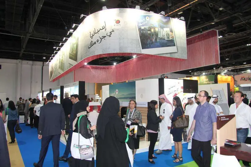 Stand de España en la Arabian Travel Market 2018. (ELCORREO)