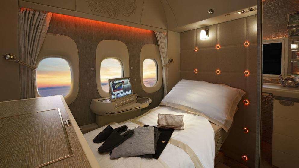 Interior de la Suite First Class Fly Emirates (Fly Emirates)