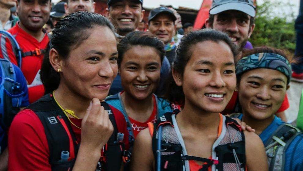 Las corredoras nepalíes.