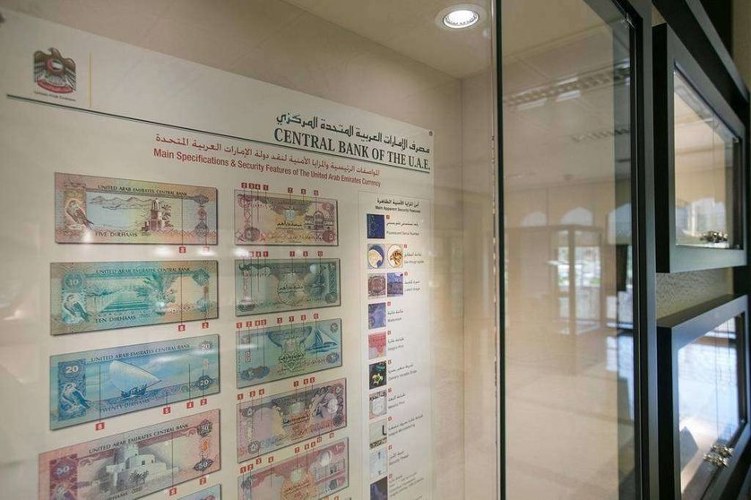 El Museo de la Moneda de EAU en el Banco Central en Abu Dhabi. (Mona Al Marzooqi / The National)