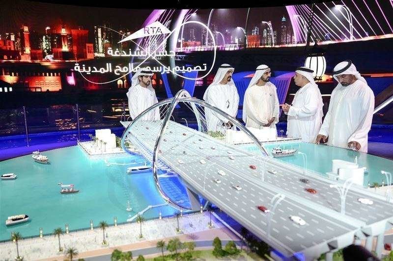 Un momento de la presentación del nuevo puente que se construirá en Dubai.