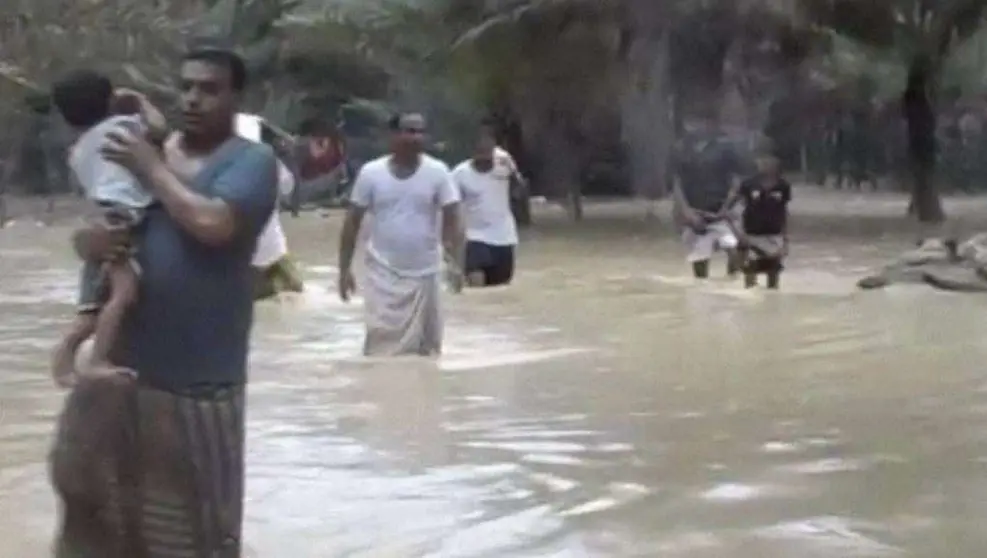 Personas desplazadas en la isla de Socotra en Yemen.