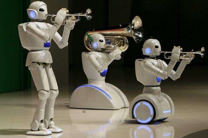 Banda musical de robots. (Cedida)